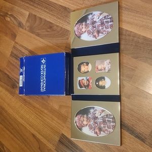 International Silver Company Triple Slide Photo Frame
